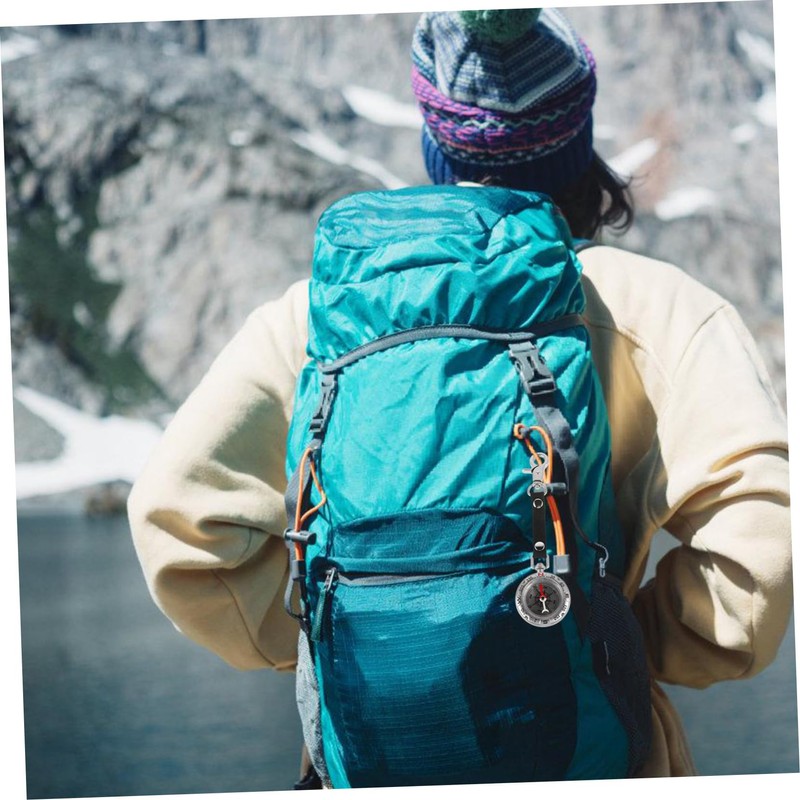 SUPVOX Wear-Resistant Pocket Compass Mini Compass Keychain Vintage Design for