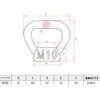 4pcs Eye Nut Lifting Eye Nut Stainless Steel Lifting Eye