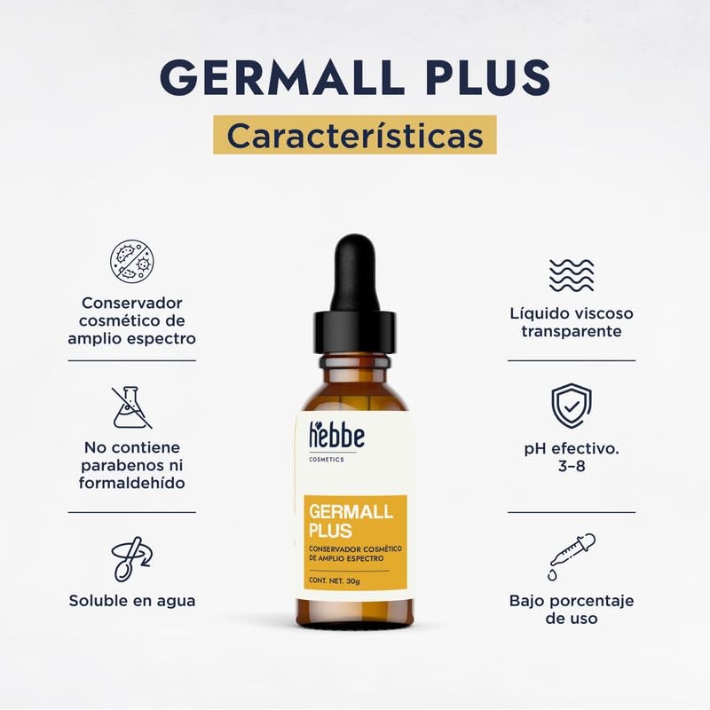 HEBBE Germall Plus 30 g | Conservador Cosmético Amplio Espectro