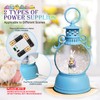 Easter Snow Globe, 9.4" Bunny Snow Lanterns with 6Hr Timer,