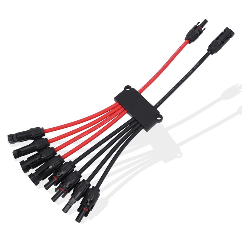IFYKIM Solar Parallel Connectors for 2-3-4 Solar Panels, Tool-Free MC4