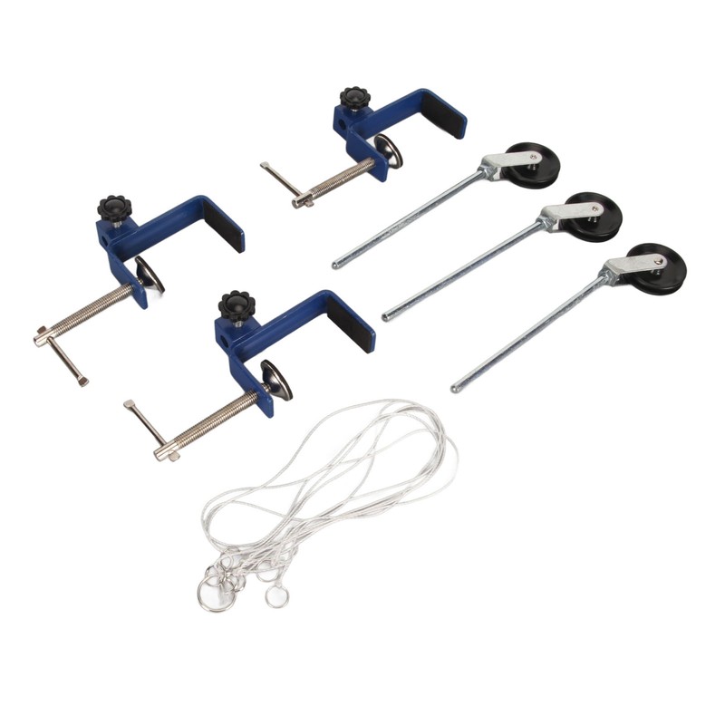 Table Mounting Clamp Reinforced Metal Plastic Pulley Multi Purpose Metal