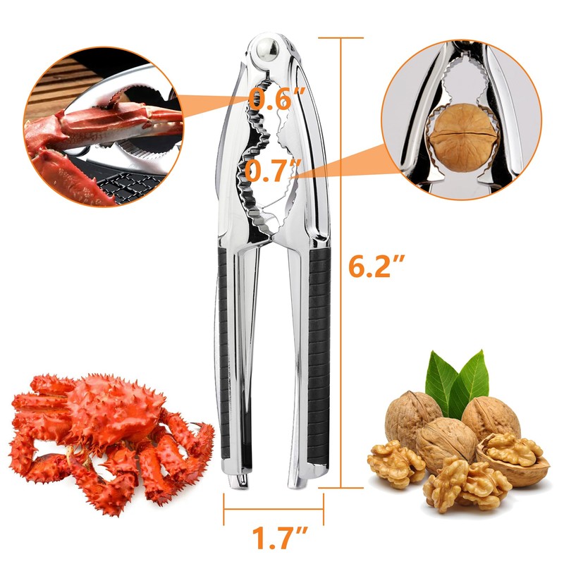 Bougraite Crab Crackers and Tools, 3 Pcs Crab Crackers with