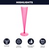 Party Essentials N51029 Hard Plastic Two Piece Champagne Flutes, 10