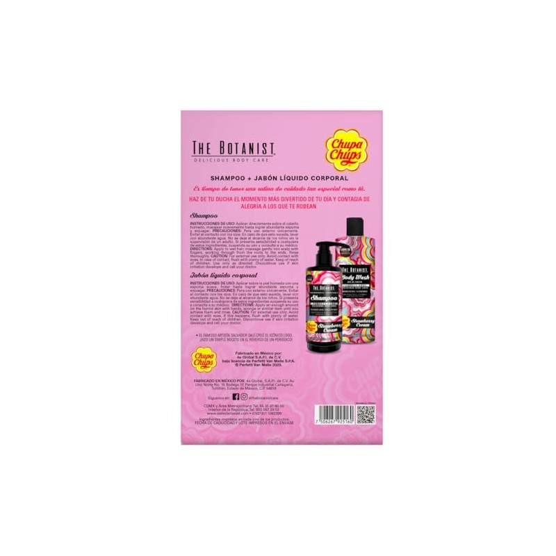 CHUPA CHUPS 2Pack Shampoo Strawberry 375 ml + Body Wash