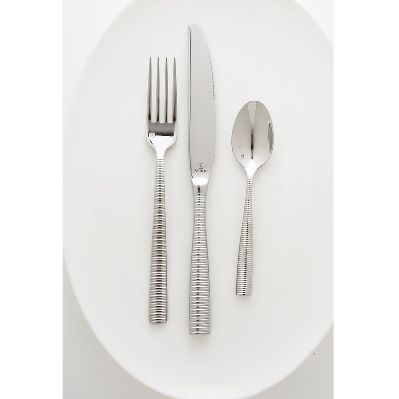 Fortessa Ringo 18/10 Stainless Steel Flatware 5 Piece Place Setting