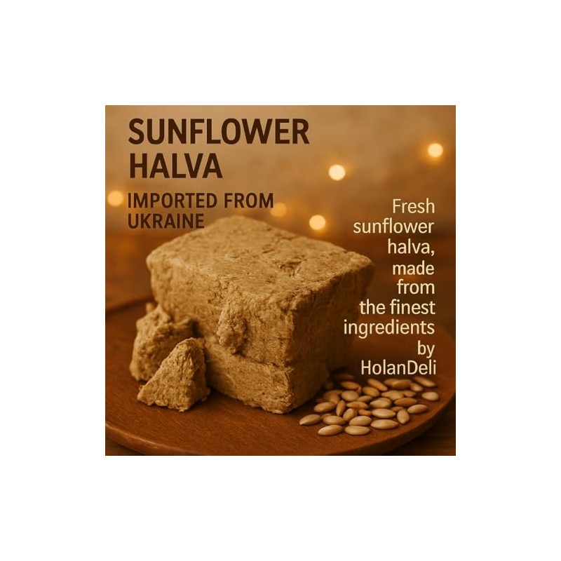 Sunflower Halva 12oz. HolanDeli Imported from Ukraine Halva.