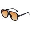 SHEEN KELLY Trendy Pilot Sunglasses for Women Men Retro Square