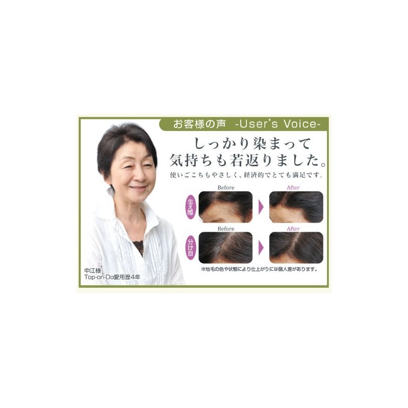 Phiten Top-on-Do D (Gray Hair Dye) BE6 (Light Brown) x