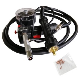 INTBUYING Euro Adpator MIG Welder Spool Gun Wire Feed with 9.8ft Cable, 10pcs Conductive Nozzle Spool Gun MIG Welding Gun Torch