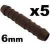 5 x Universal Straight 6mm Autonomous Car Radiator Pressurized LPG