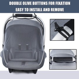 Mosquito Net for Baby Car Seats, Infant Stroller and Bassinets, Infant Car Seat Insect Mesh Net,Breathable,Easy Fitting, Portable Durable & Long Lasting Insect Netting (Gray)…