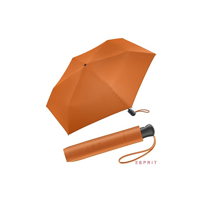 ESPRIT Easymatic Slimline Pocket Umbrella Open/Close Automatic FJ 2022, Burnt