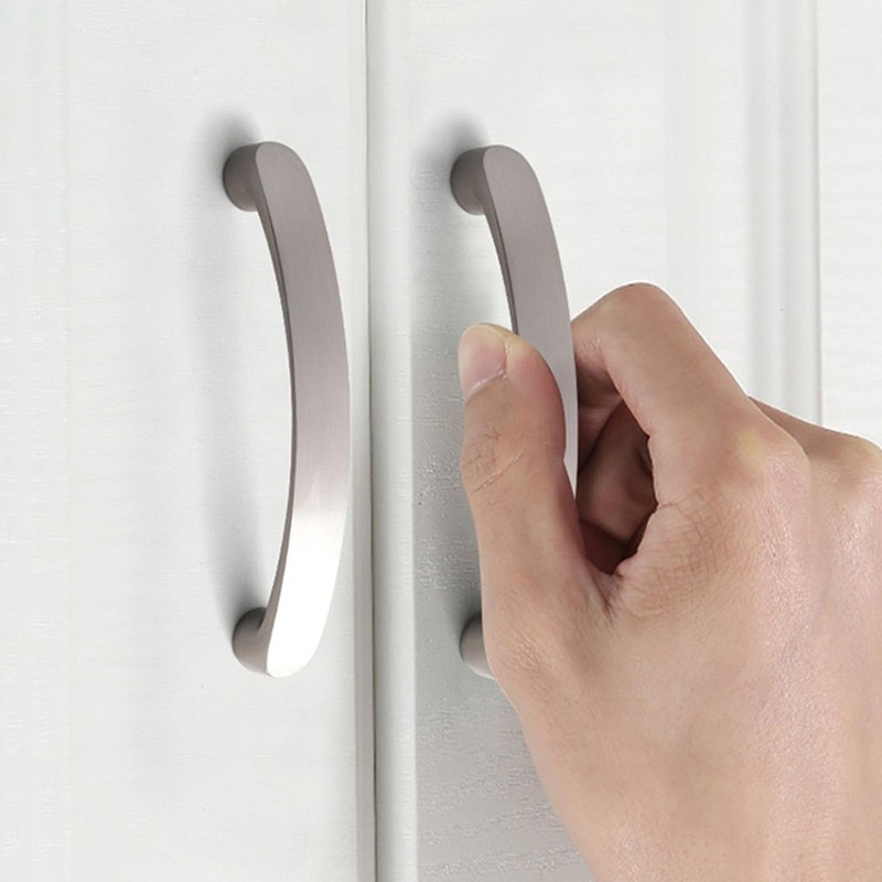 Pack of 10 Furniture Handles, Cabinet Handles, Silver with 20