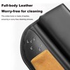 Car Leather Cup Holder Gap Bag for Mobile Phones Glasses