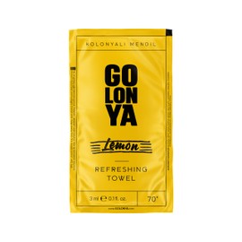 Golonya - Set of 90 Refreshing Lemon Towels - Blend of Scented Wipes - Lemon Fragrance - Content 70°