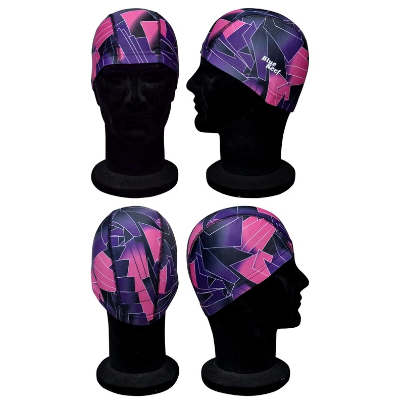 Blue Reef Elasticated Unisex Nylon Lycra Stretchy Swim Hat Bathing