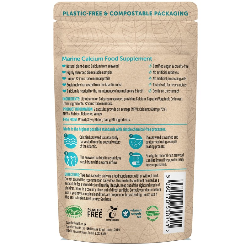 Calcium – Together Health – Seaweed-Based Calcium – 72 Trace