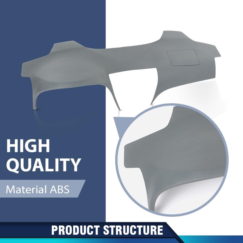 PIT66 Dashboard Dash Cover Compatible with Toyota Camry 2007-2011 Gray