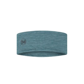 BUFF® Headbands LW Merino Wool Headbands Male Female Adult Temperature Regulating 100% Merino Wool Open Air Sustainable Lightweight Comfort One Size Blue