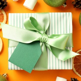 Dooozy Satin Ribbon Ribbons, 12 Colours, 25 mm, 10 m Wide, Gift Wrapping, Crafts, Hair Bows, Bouquet, Decoration