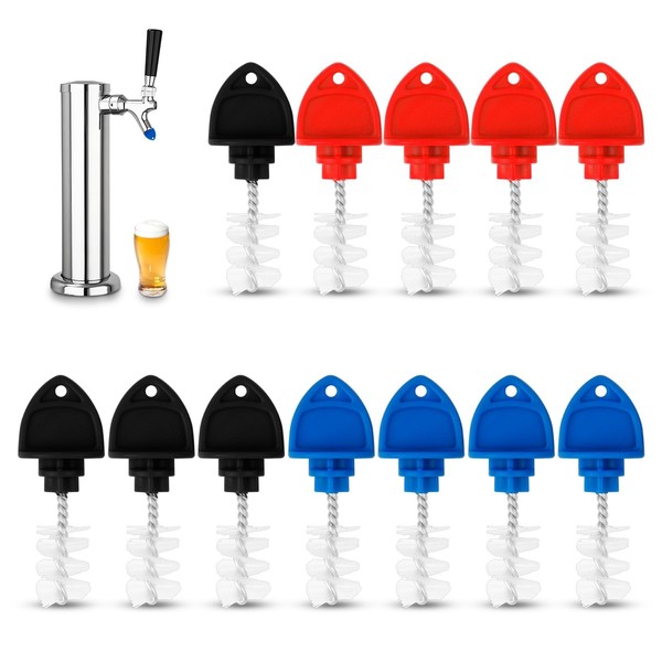 12PCS Beer Tap Plug Brushes for Faucet Draft Beer Tap,