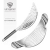 LEVINCHY Pot Strainer Set 2 Pieces Stainless Steel Strainers Set,