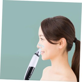 FOMIYES Electric Blackhead Suction Device with Adjustable Gears Facial Cleaning Tool for Home Use Suction Heads for Deep Pore Cleansing Skin Care Instrument White Black