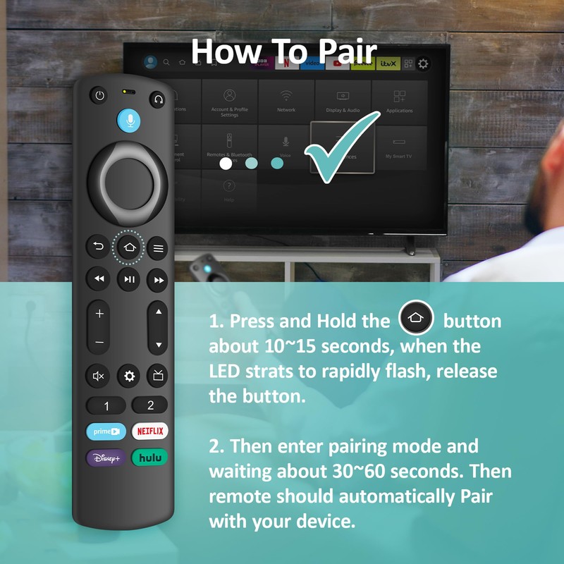 Replacement Voice Remote for All Series TV Remote, Stick Smart