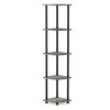 Furinno Furinno Turn-N-Tube 5 Tier Corner Display Rack Multipurpose Shelving