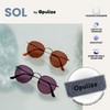 OPULIZE Sol Sun Reader Glasses Thin Rim Round Retro Metal