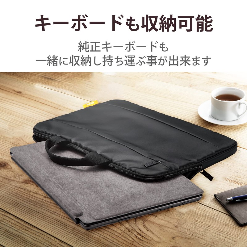 Elecom TB-MSP8IBHBK Surface ProX/8/9/10/11th Generation Case, PC Case, Lightweight, Inner