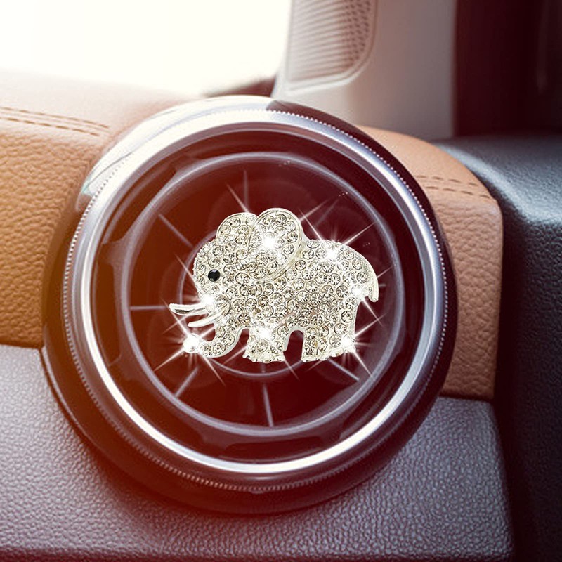 AEEIX Auto Diamond Elephant Air Conditioning Outlet Clip, Bling Accessories,