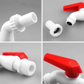 4Pcs 3/4” Outdoor Faucet Plastic PVC Water Faucet for Laundry Bathroom Washing Machine Wall Mounted Water Tap by MUGLIO