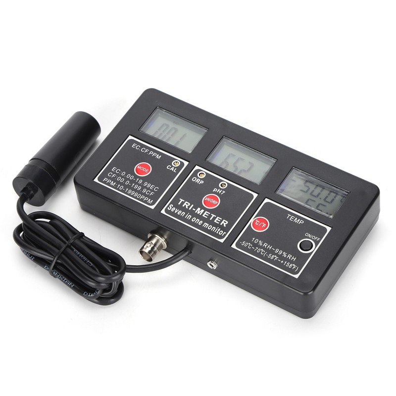 PH‑218 7 in 1 Water Quality Tester PH/TEMP/EC/CF/TDS/OPR/RH Water Meter