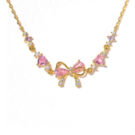 Auiremrti Friendship Bracelet with Cubic Zirconia Bow Knot, Elegant Women's Bracelet, Keepsake for Special Moments, Ideal as a Gift, L, 方