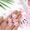 Luckforest Mini Faux Flower Embellishments, 50 Pcs Mini Artificial Flowers