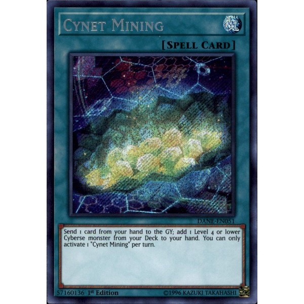 Yu-Gi-Oh! - Cynet Mining - DANE-EN051 - Secret Rare - Unlimited Edition - Dark Neostorm