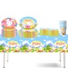 51PCS Easter Tableware Set Theme Decoration,Easter Party Tableware Set, Easter
