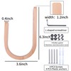 OCIOLI 2 Pieces Curtain Tiebacks Wood Curtain Holdbacks U Shaped