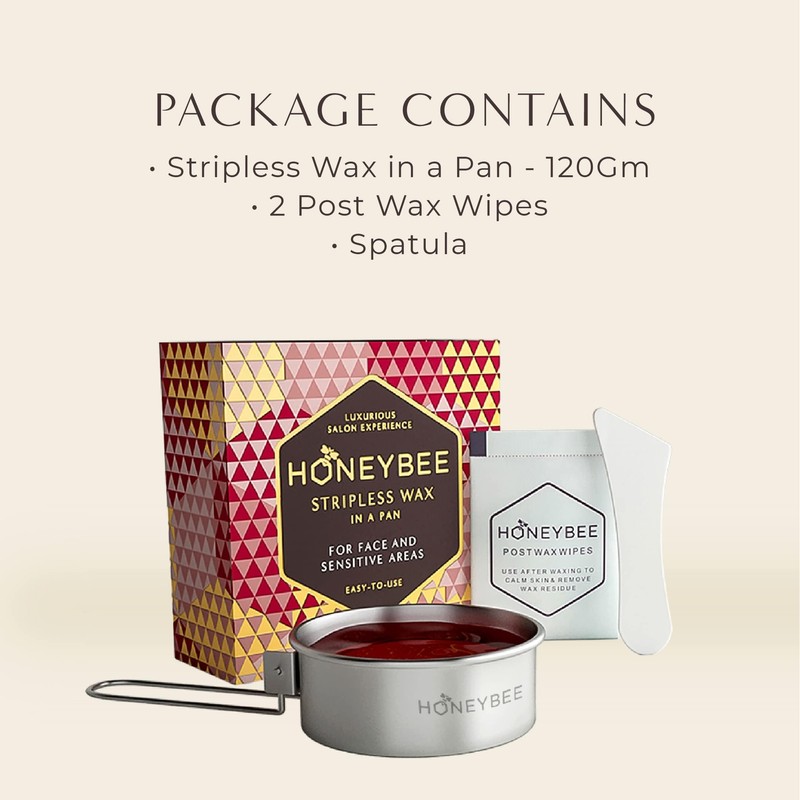Honeybee Stripless Wax | Pan with Handle | Spatula |