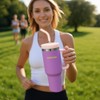 NebkDask 40 oz Water Bottle with Handle & Straw –