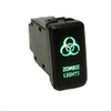 12V Green LED OEM Replacement Push Switch Light Bar Driving