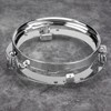 Silver 7 Inch Round Headlight Ring Mounting Bracket Compatible with