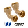 XNTONG 2 Pack 90 Degree Garden Hose Elbow Connector, 3/4