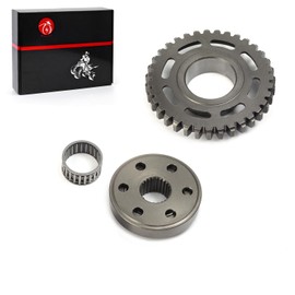 One Way Starter Clutch and Driven Gear W/Gasket Compatible with Honda CRF450X CRF 450X 2005-2020