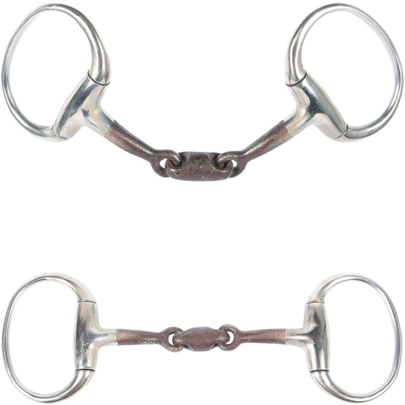 Harry´s Horse Olivenkopftrense Sweet Iron doppelt gebrochen 13mm, Größe:12.5