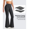 G4Free Flare Yoga Pants for Women Tummy Control Flare Leggings