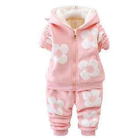 yaoyao Baby Girls 3 Piece Sets T Camisa, chaleco y pantalones, Rosado