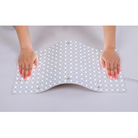 Minxue 4PCS Soft LED Backlight Sheet 36W 6000K IP54 Water Proof Backlit Flexible cuttable Each pcs 19X9.5 inch for Translucent countertop